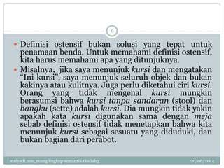 Definisi Ostensif
