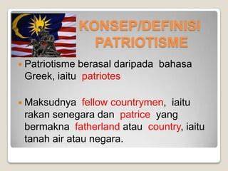 Definisi Patriotisme
