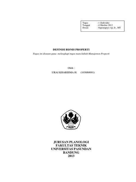 Definisi Properti Secara Umum