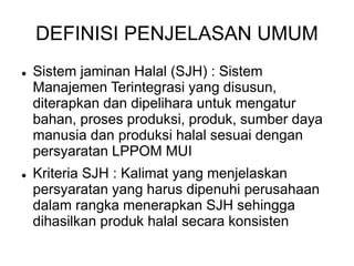 Definisi SJH