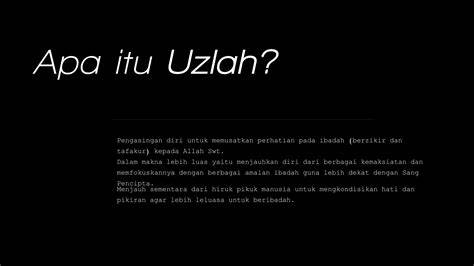 Definisi Uzlah