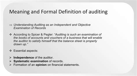 Definition of Auditing