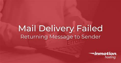 Delivery Failed On Destination