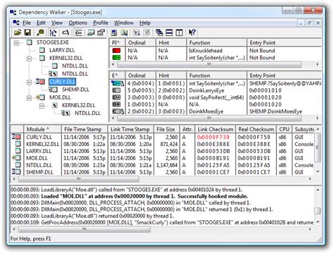 Dependency Walker tool