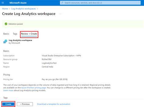 Deploy Log Analytics Testing Workspace
