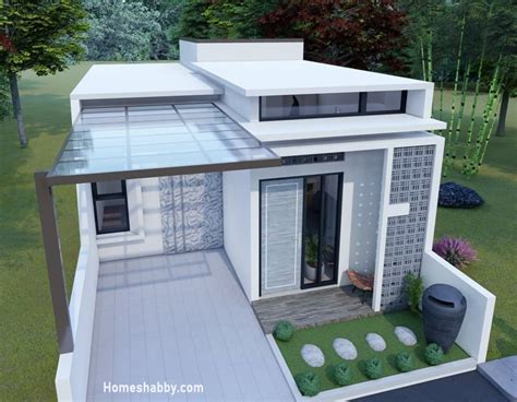desain atap rumah datar beton