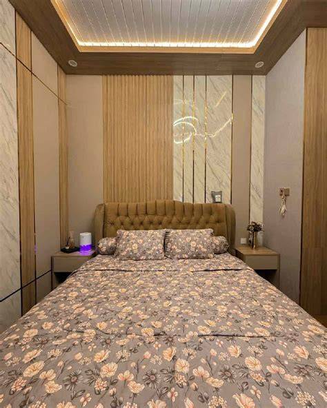 Desain Backdrop Kamar Tidur PVC Modern