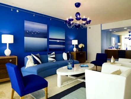 desain interior warna biru laut
