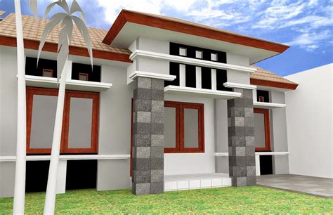 desain pilar teras rumah