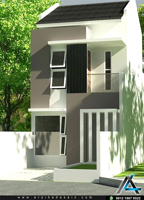 desain teras rumah minimalis 2 lantai 5x12
