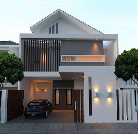 desain rumah minimalis lantai 2 dengan teras