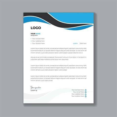 Designing a professional letterhead template