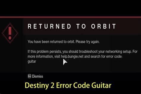What Is Destiny 2 Error Code Guitar?