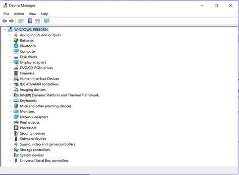 Device Manager Button
