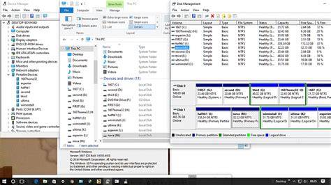 Device Manager Storage Volumes