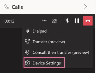 Device Settings Dialer Menu