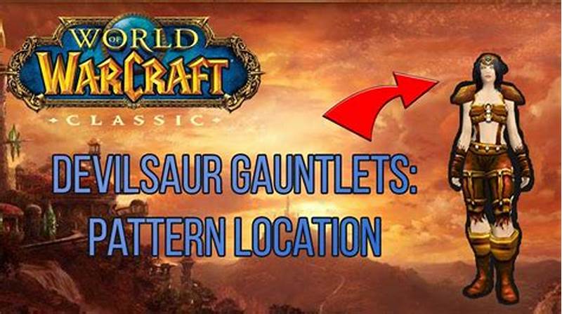 Devilsaur Gauntlets Pattern