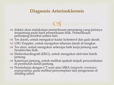 Diagnosis arteriosklerosis