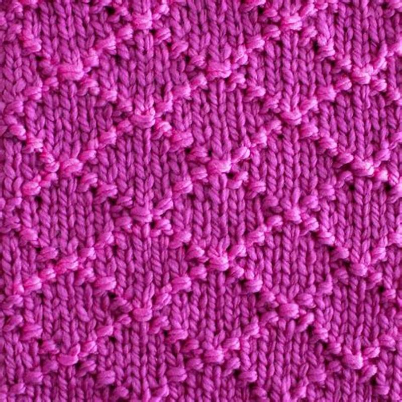 Diamond Pattern In Knitting