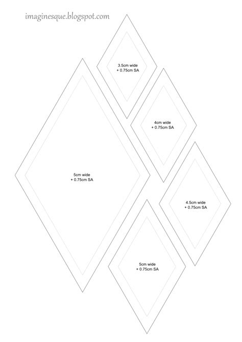 Diamond Template For Quilting