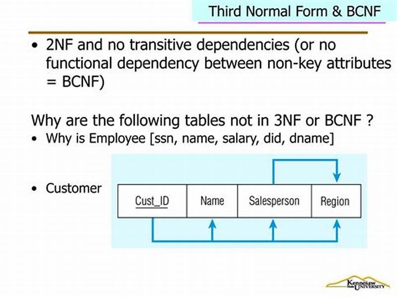Difference Between 3rd Normal Form And Bcnf