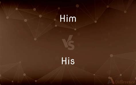 Difference between Him and His