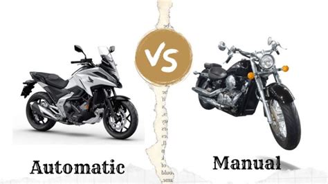 Difference between manual and automatic motorcycle engine