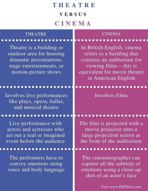Differences between Stage and Film Versions of a Drama