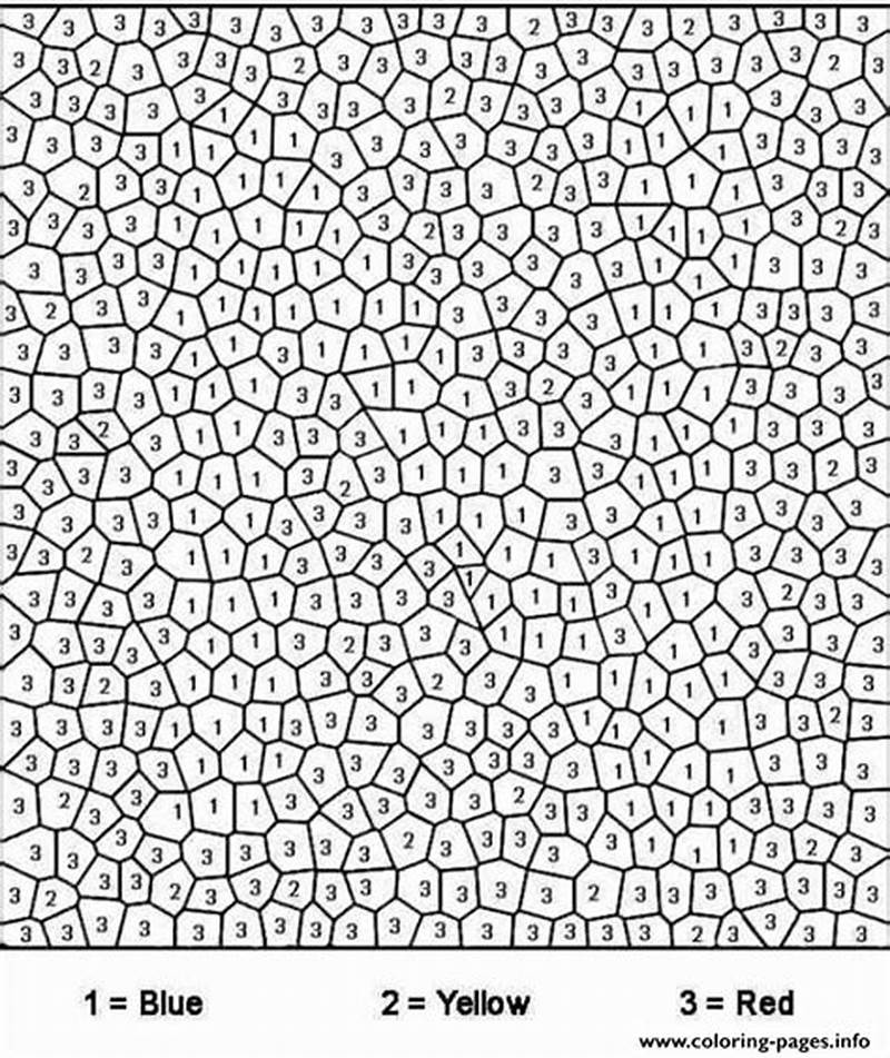 Difficult Color By Number Coloring Pages