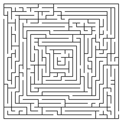 Difficult Maze Printable