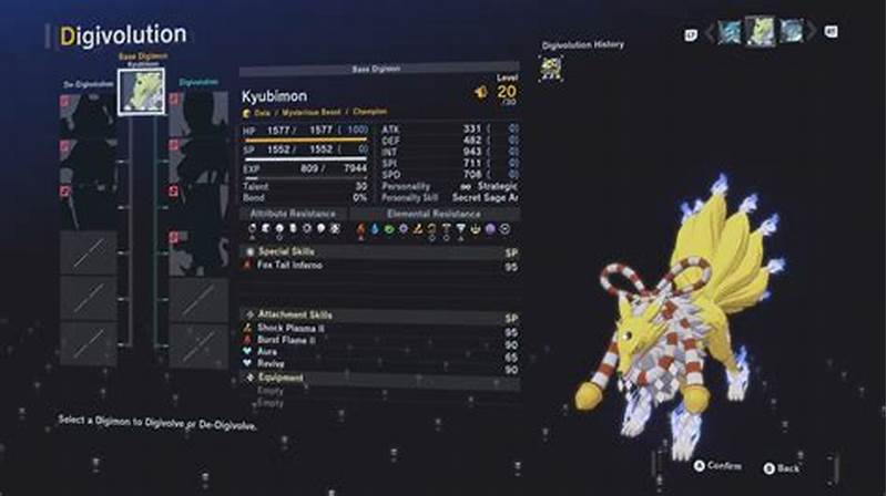 Digimon Time Stranger Digivolution Chart