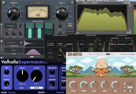 Digital Audio Workstation showing VST plugins