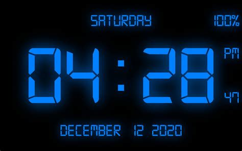 Digital Clock Screensaver
