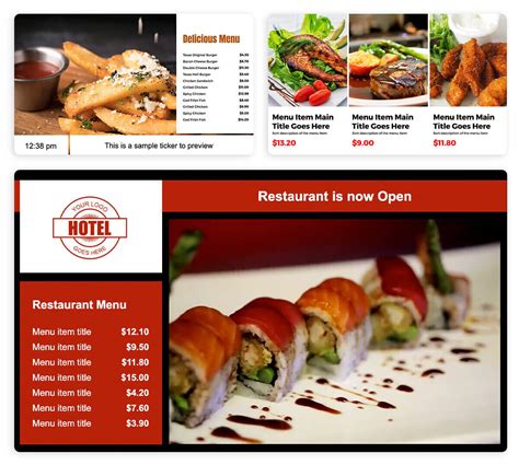 Digital Menu Board Template