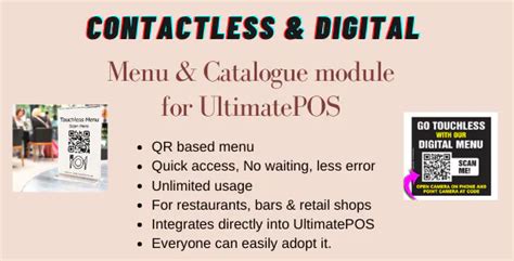 Digital Product Catalogue Menu Module For Ultimatepos