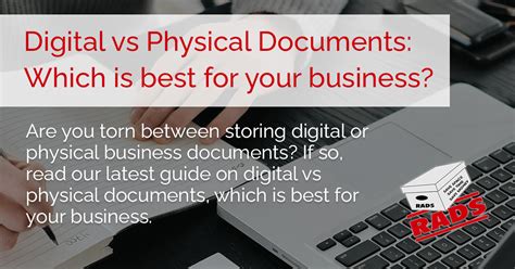 Digital vs physical documents