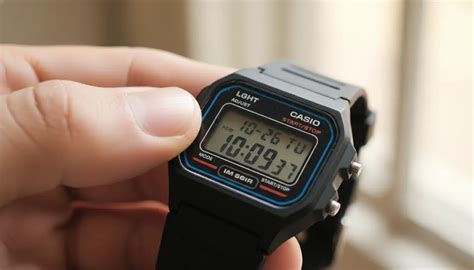Digital watch display