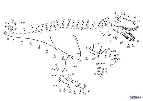 Dinosaur Dot To Dot Free Printable