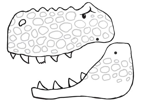 Dinosaur Head Template