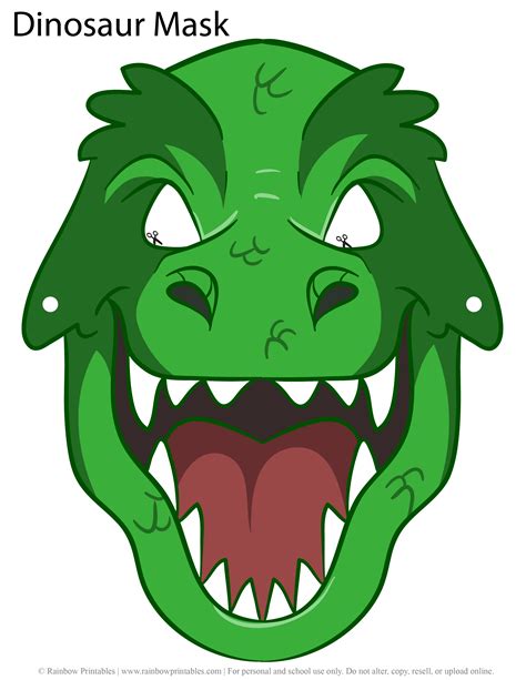 Dinosaur Mask Printable