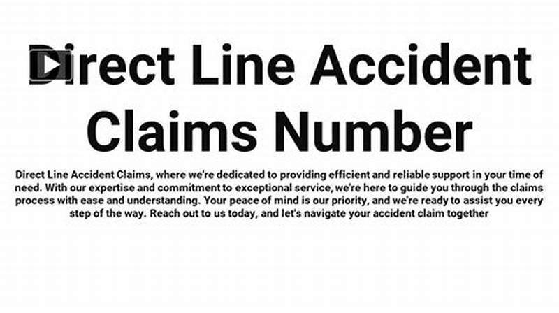 Direct Line Insurance Claims Number