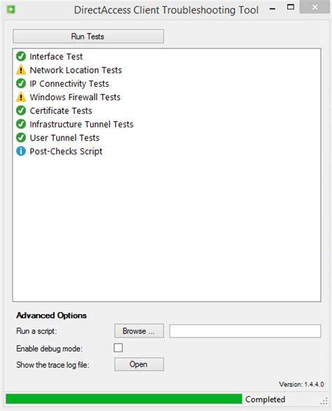 DirectAccess Troubleshooting