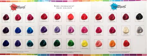 Directions Hair Dye Color Chart