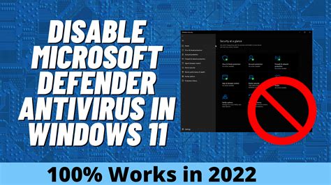 Disable Antivirus