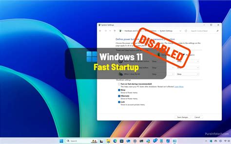 Disable Fast Startup