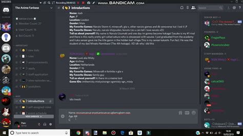 Discord Introduction Templates
