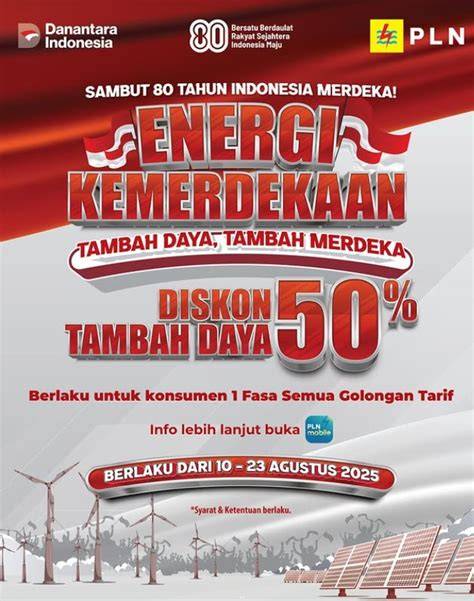 Diskon PLN Mobile HUT RI