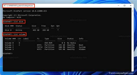 Diskpart Command Prompt