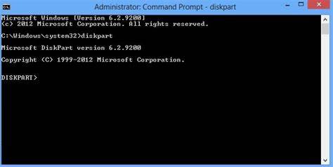Diskpart command prompt