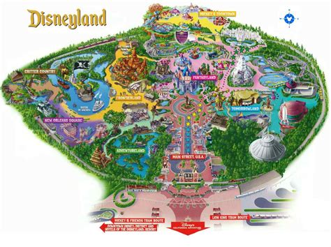 Disneyland California Printable Map